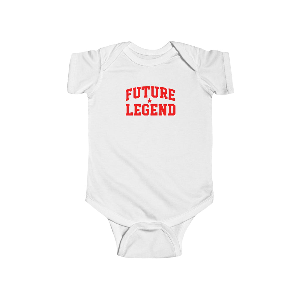 Future Legend Baby Onesie — Red Print