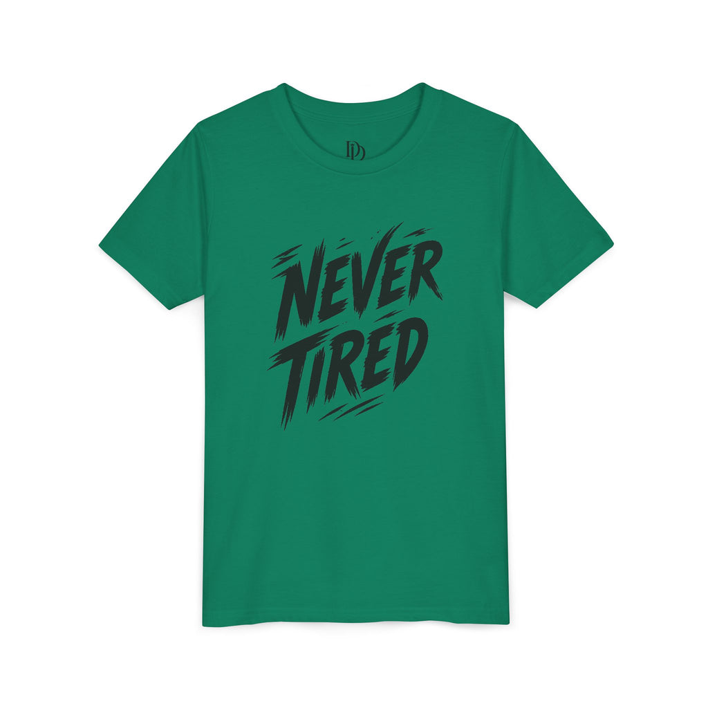 Never Tired Youth Tee - Black Print