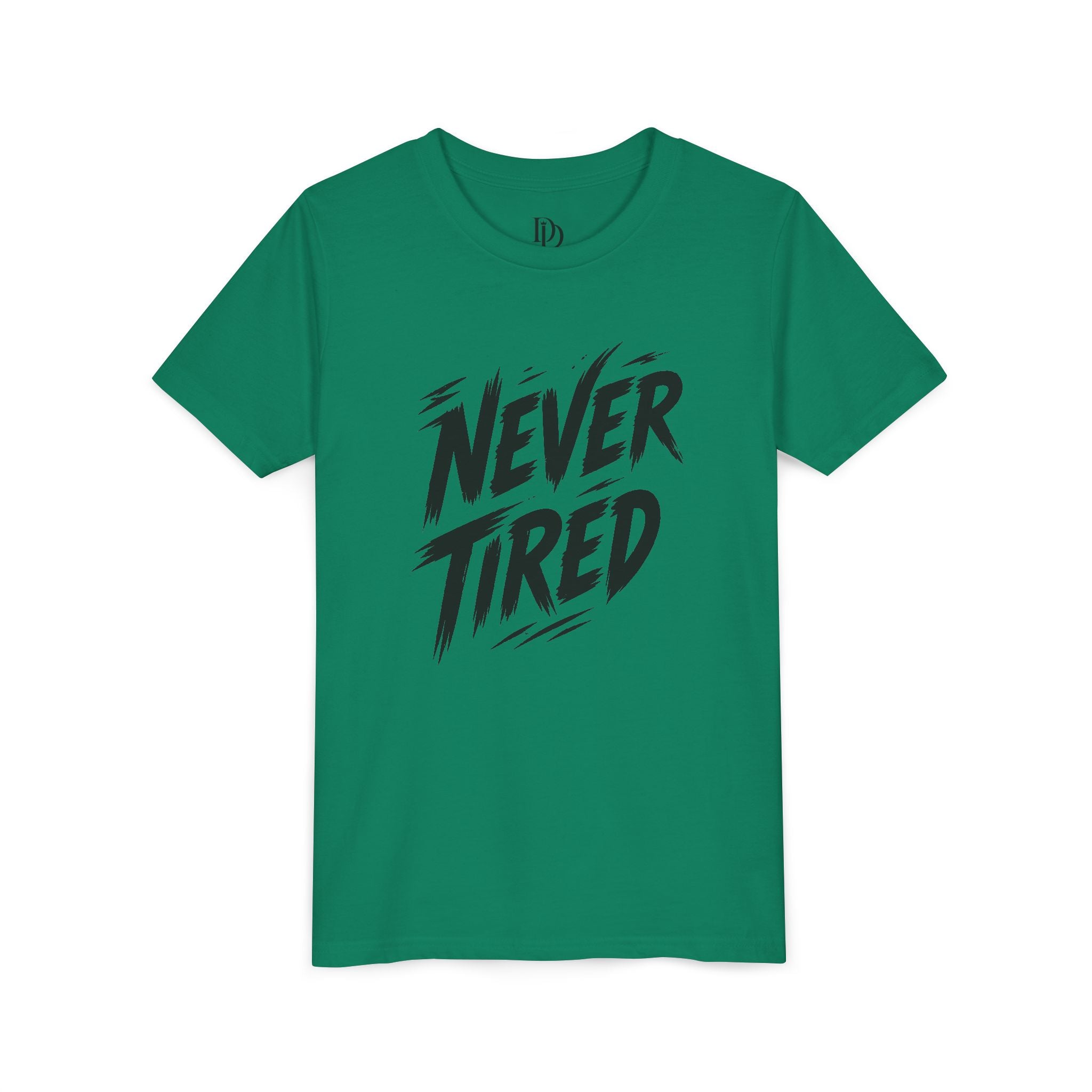 Never Tired Youth Tee - Black Print