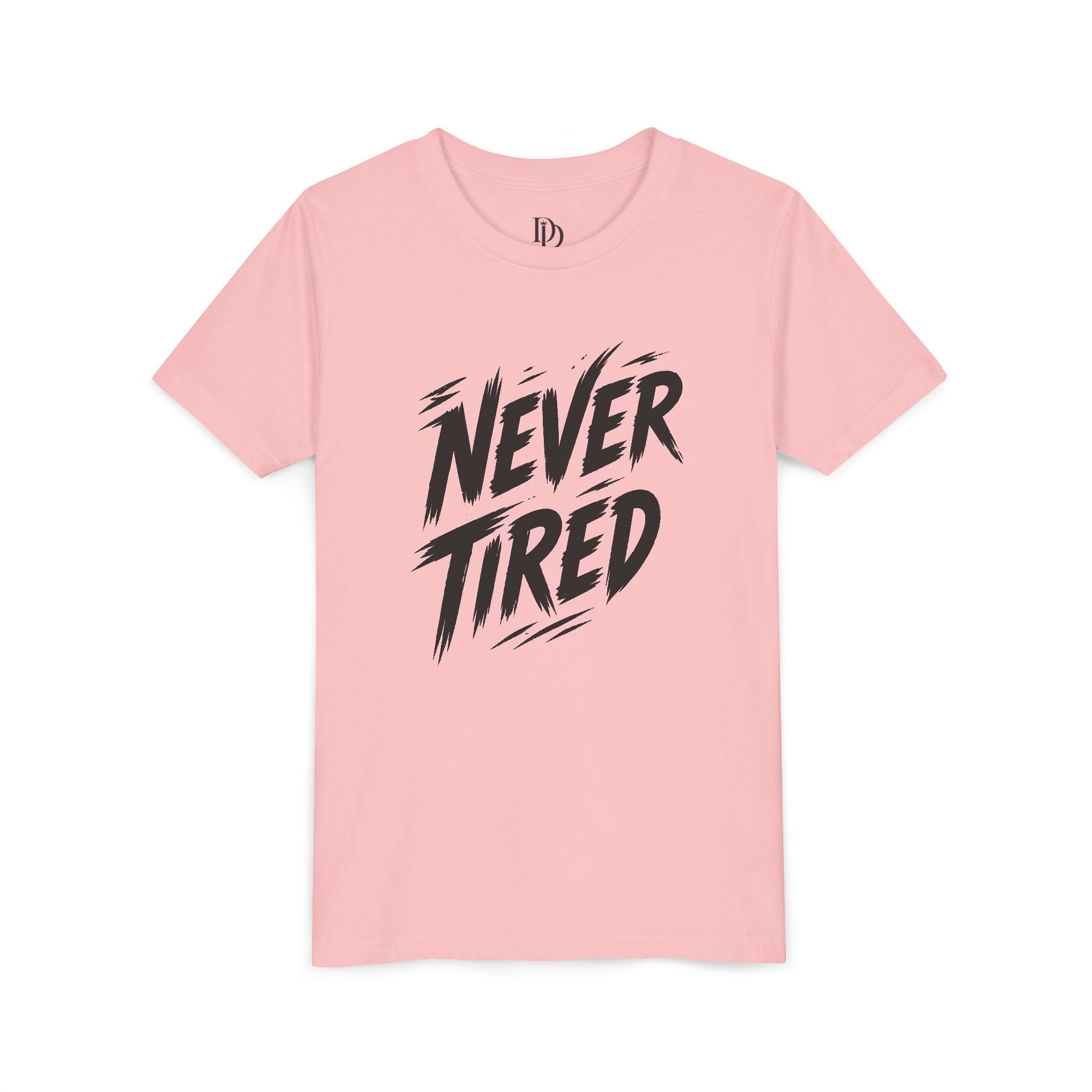Never Tired Youth Tee - Black Print