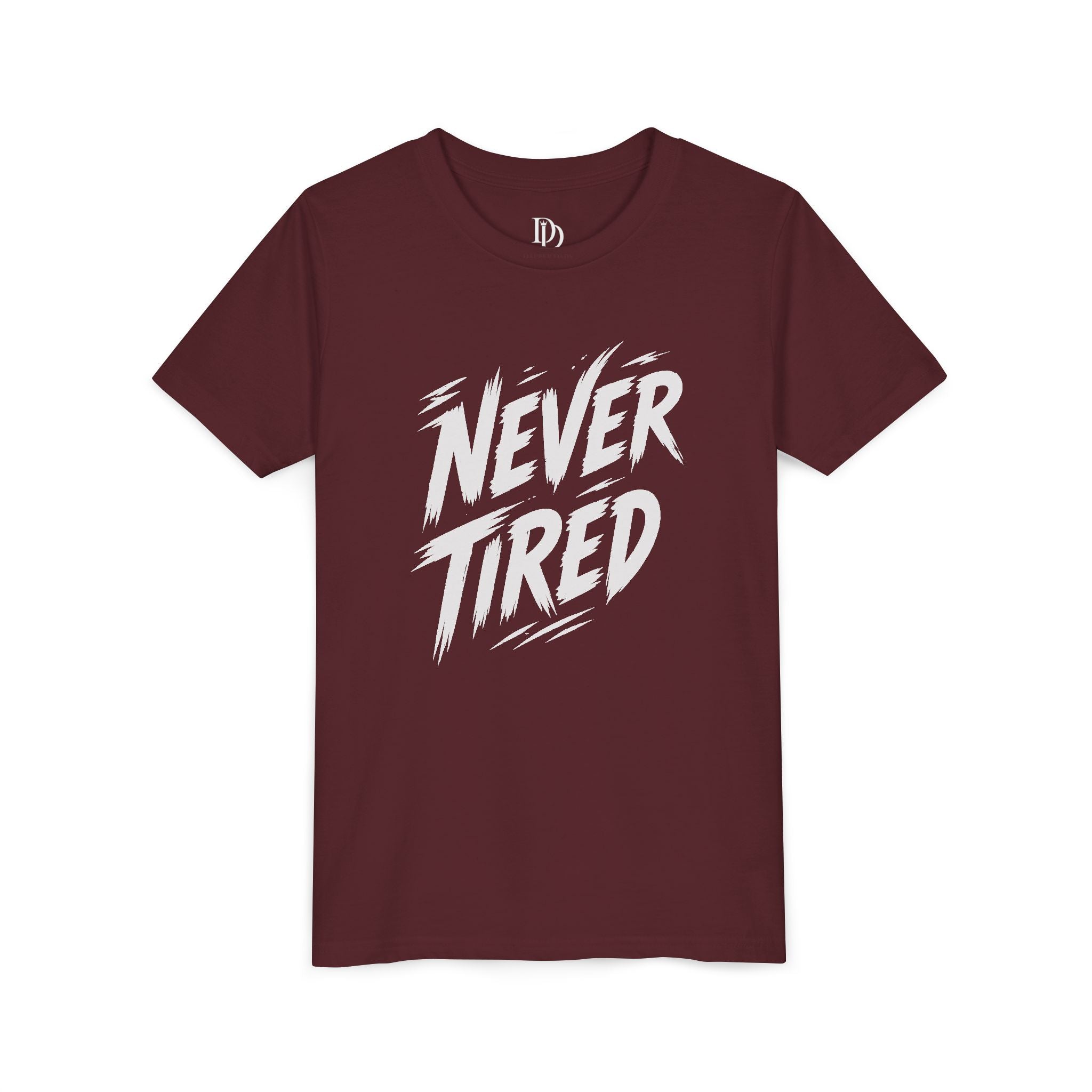 Never Tired Youth Tee - White Print
