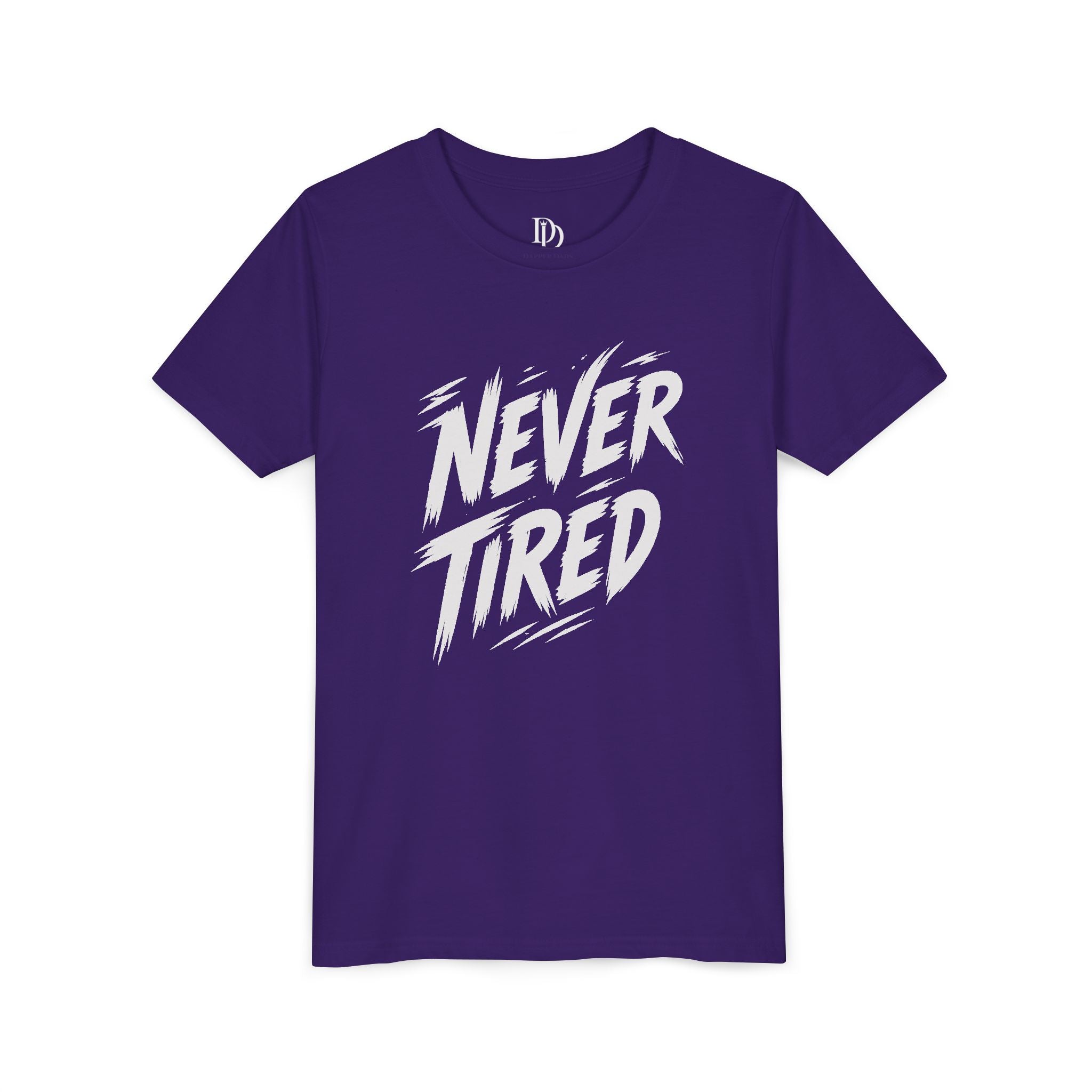 Never Tired Youth Tee - White Print