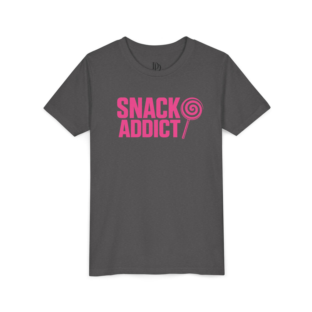 Snack Addict Youth Tee - Pink Print