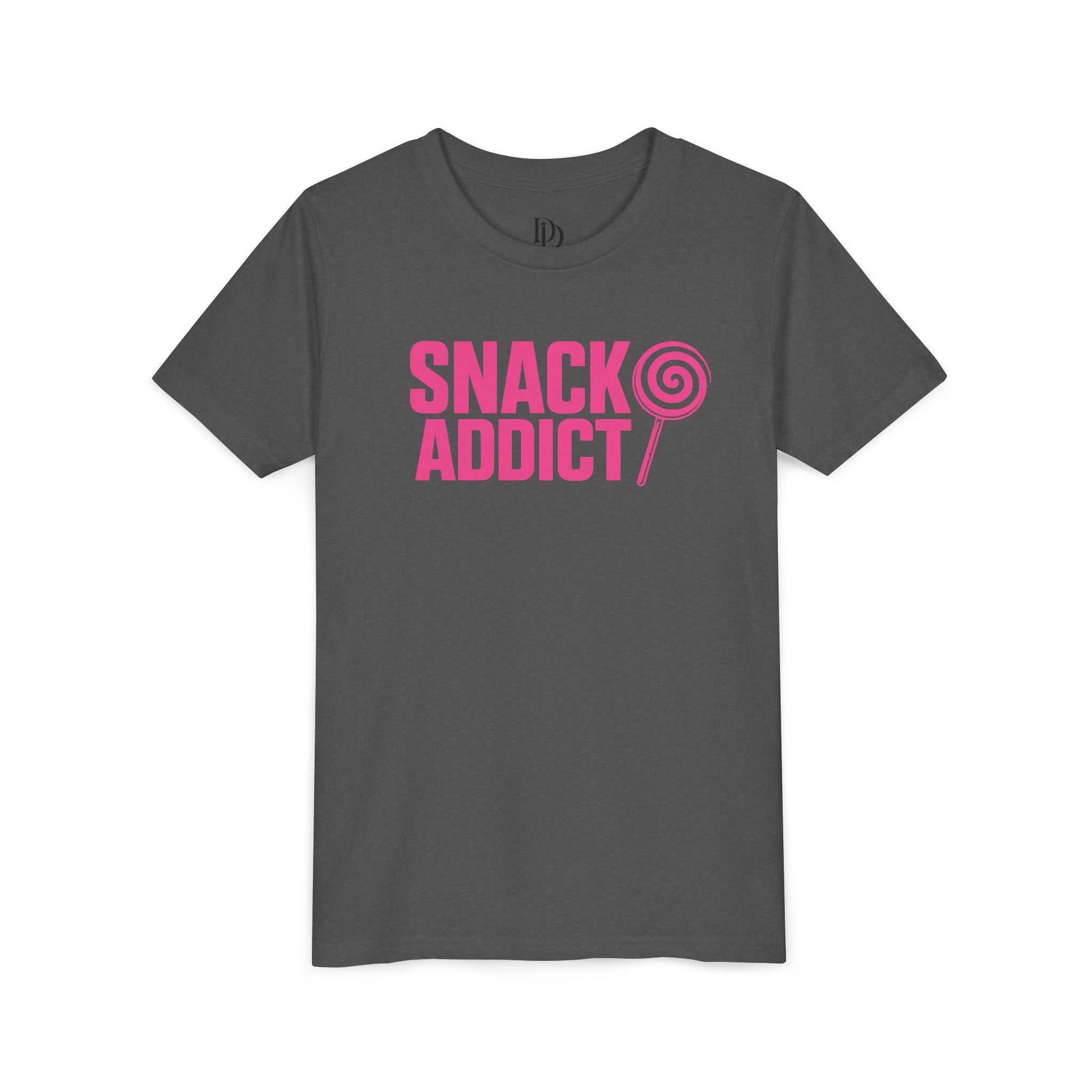 Snack Addict Youth Tee - Pink Print