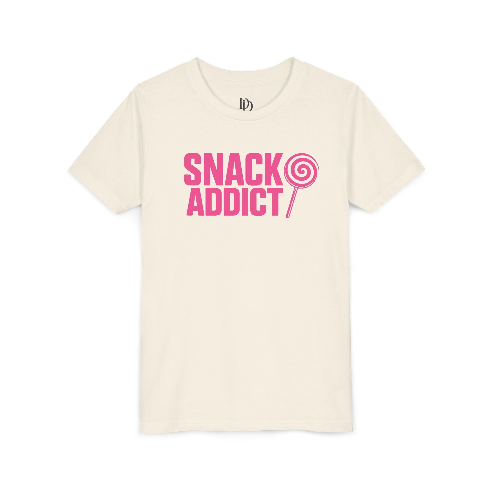 Snack Addict Youth Tee - Pink Print