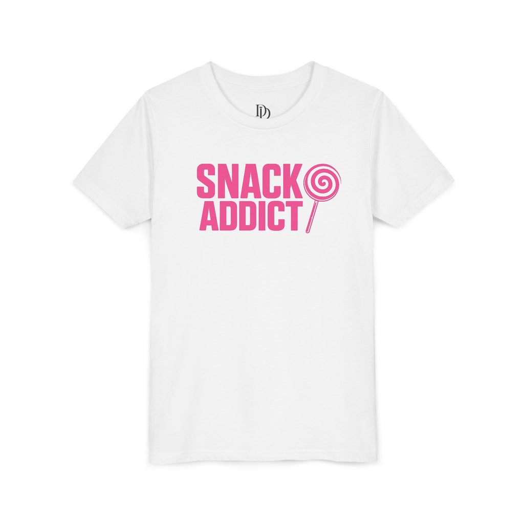 Snack Addict Youth Tee - Pink Print