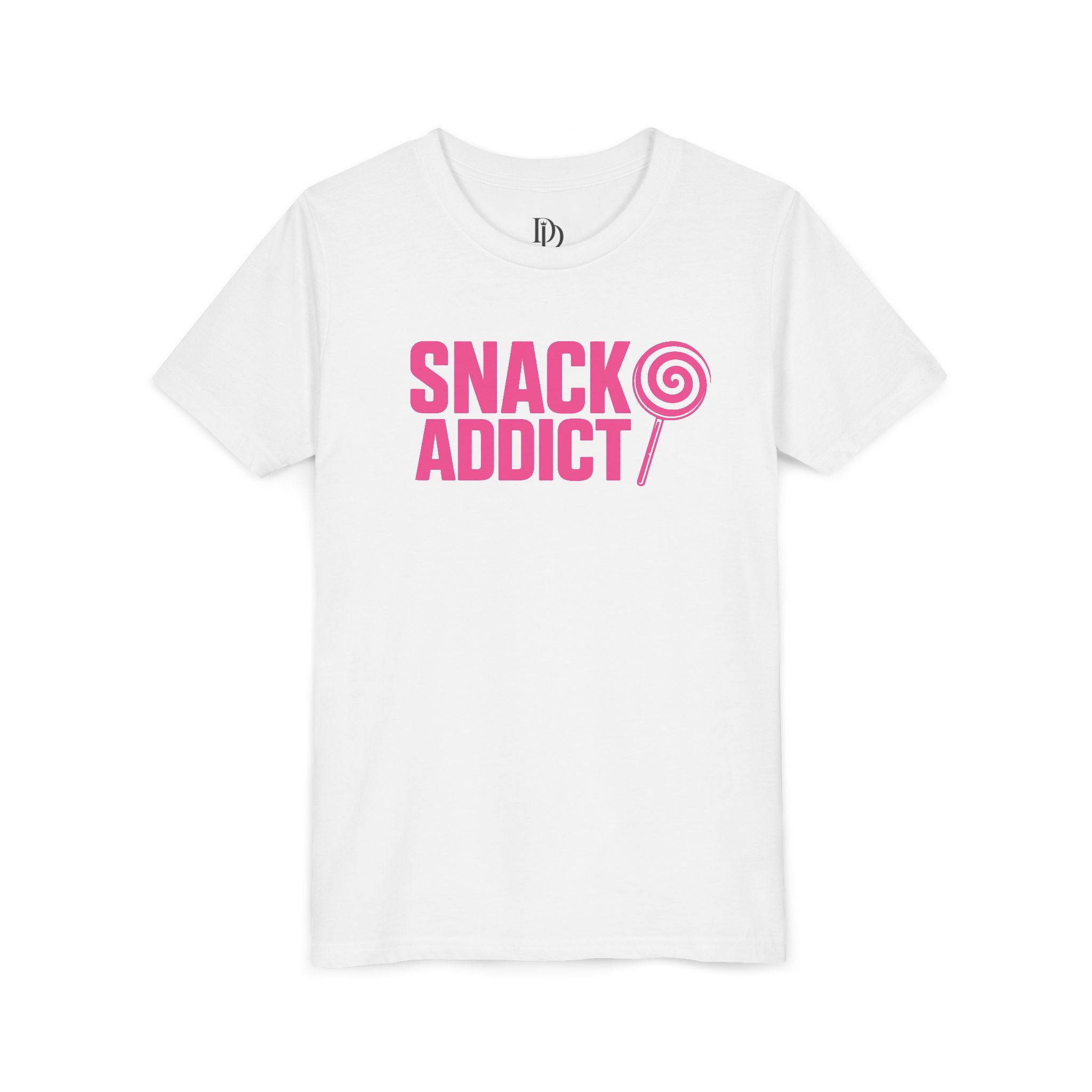 Snack Addict Youth Tee - Pink Print