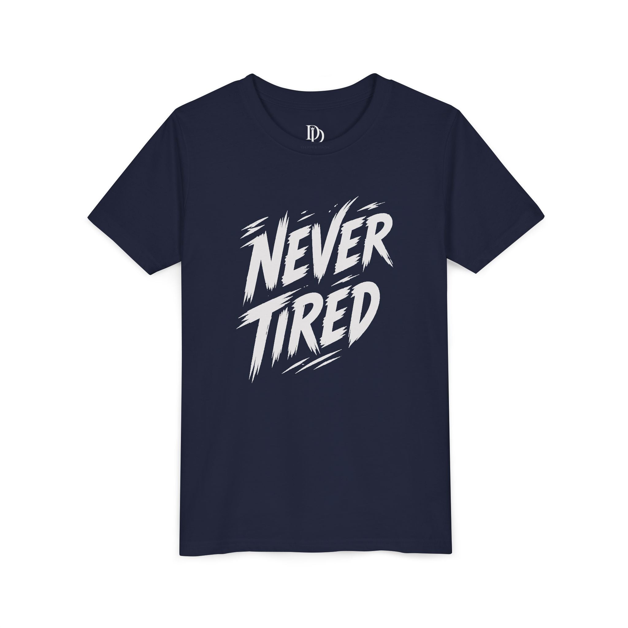 Never Tired Youth Tee - White Print