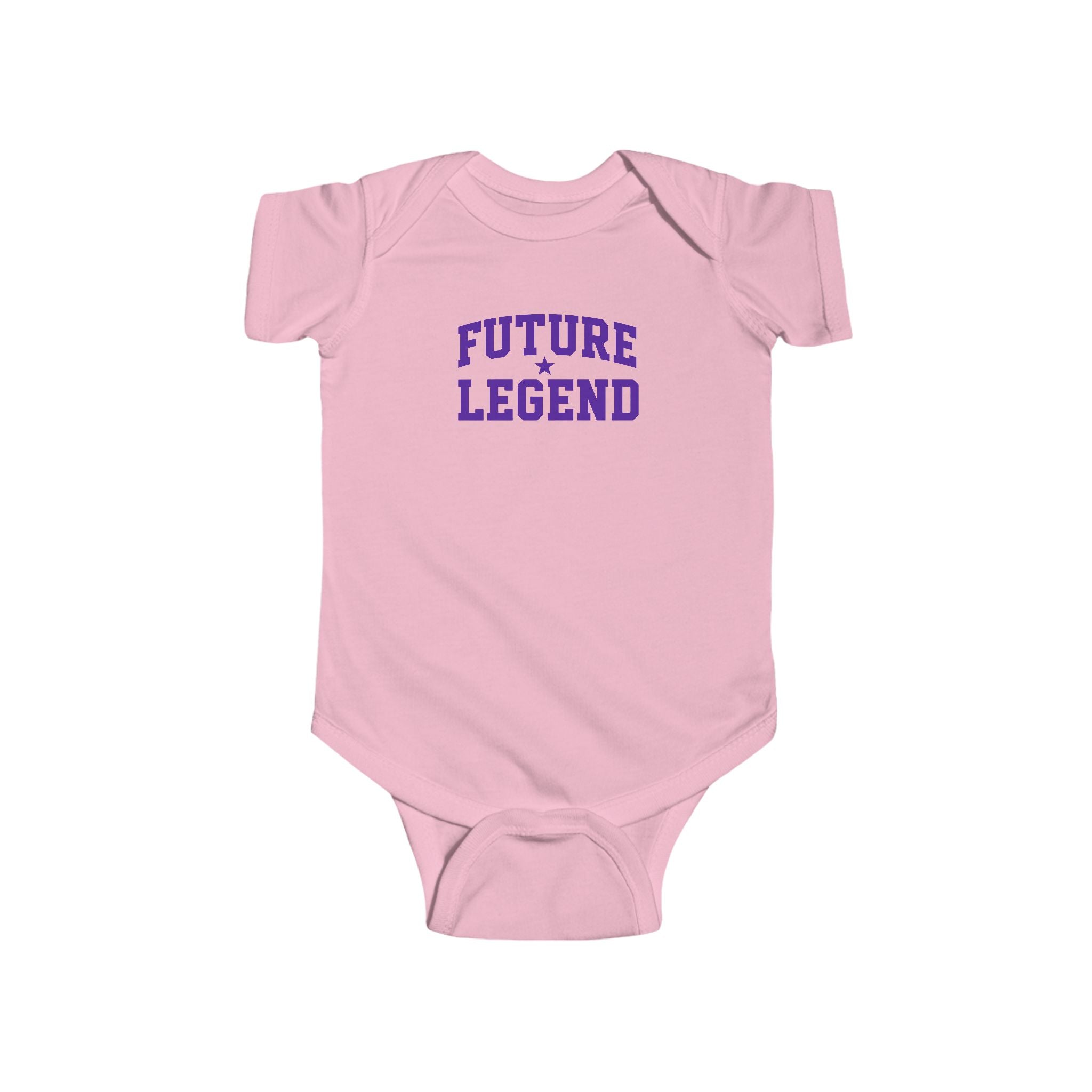 Future Legend Baby Onesie — Purple Print
