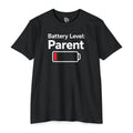 Battery Level: Parent Adult Tee - White Print