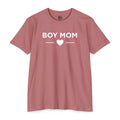 Boy Mom Adult Tee - White Print