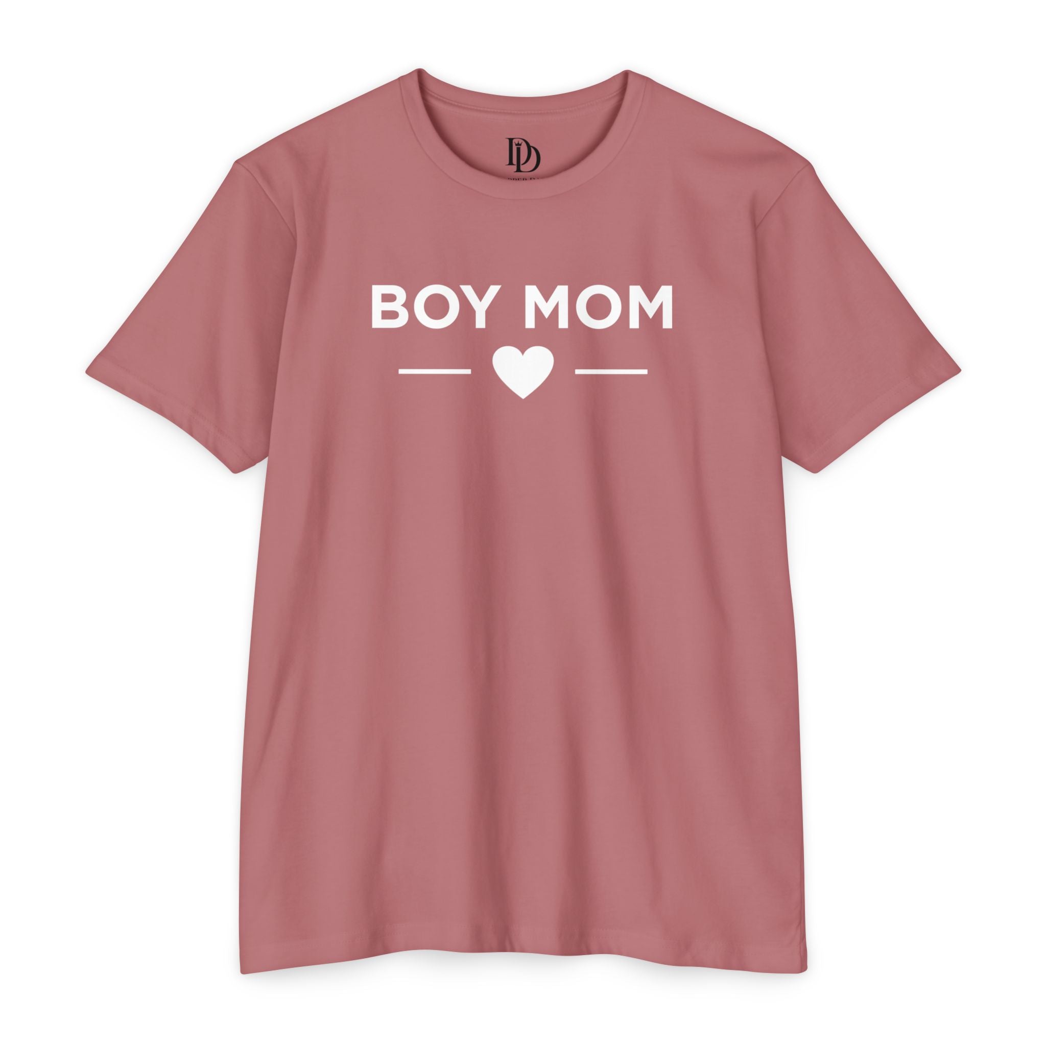 Boy Mom Adult Tee - White Print