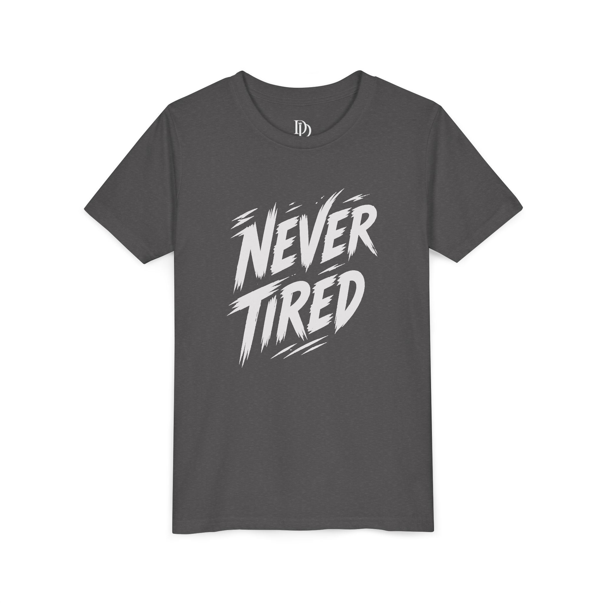 Never Tired Youth Tee - White Print