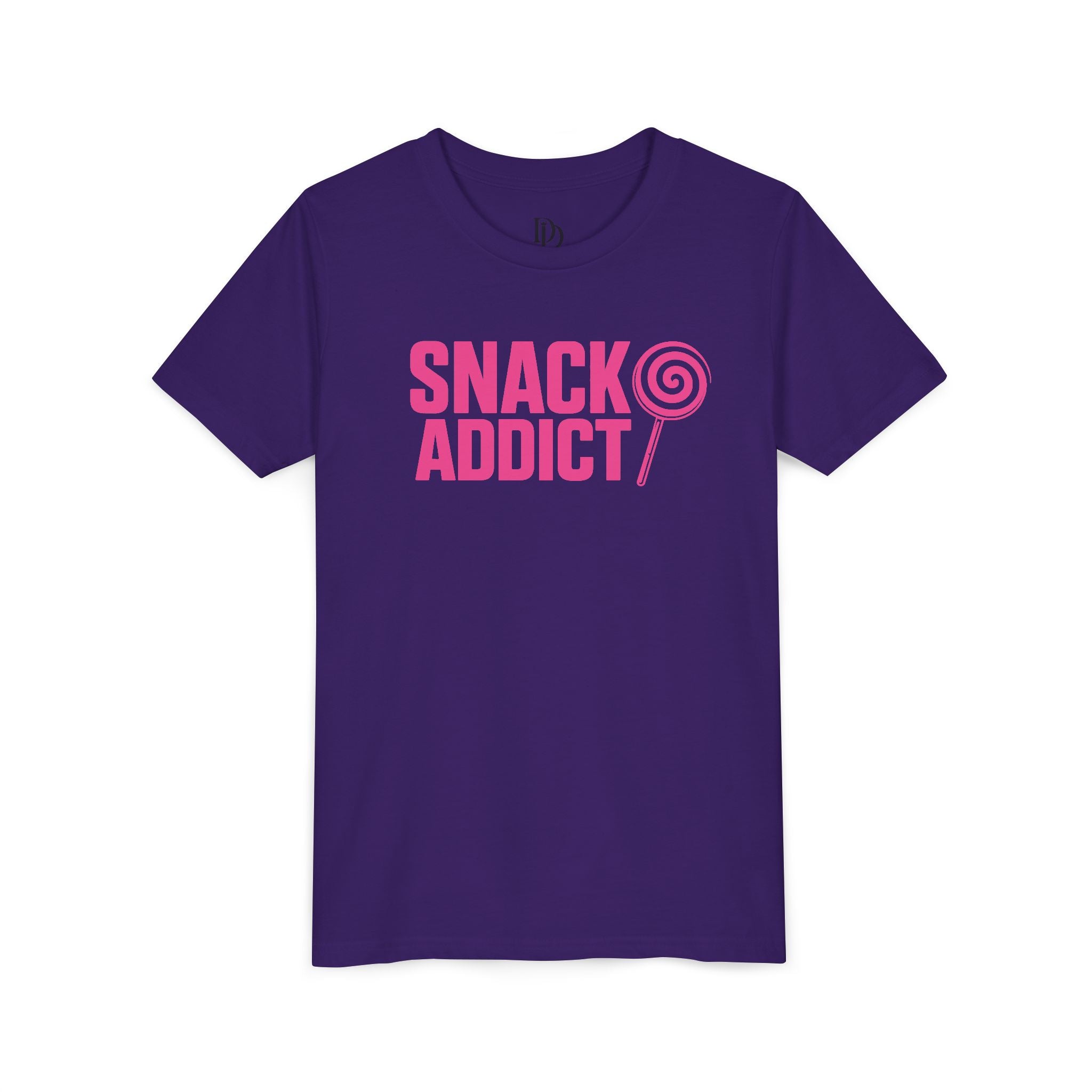 Snack Addict Youth Tee - Pink Print