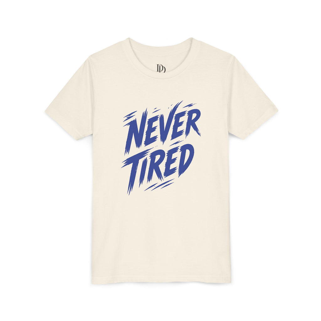 Never Tired Youth Tee - Blue Print