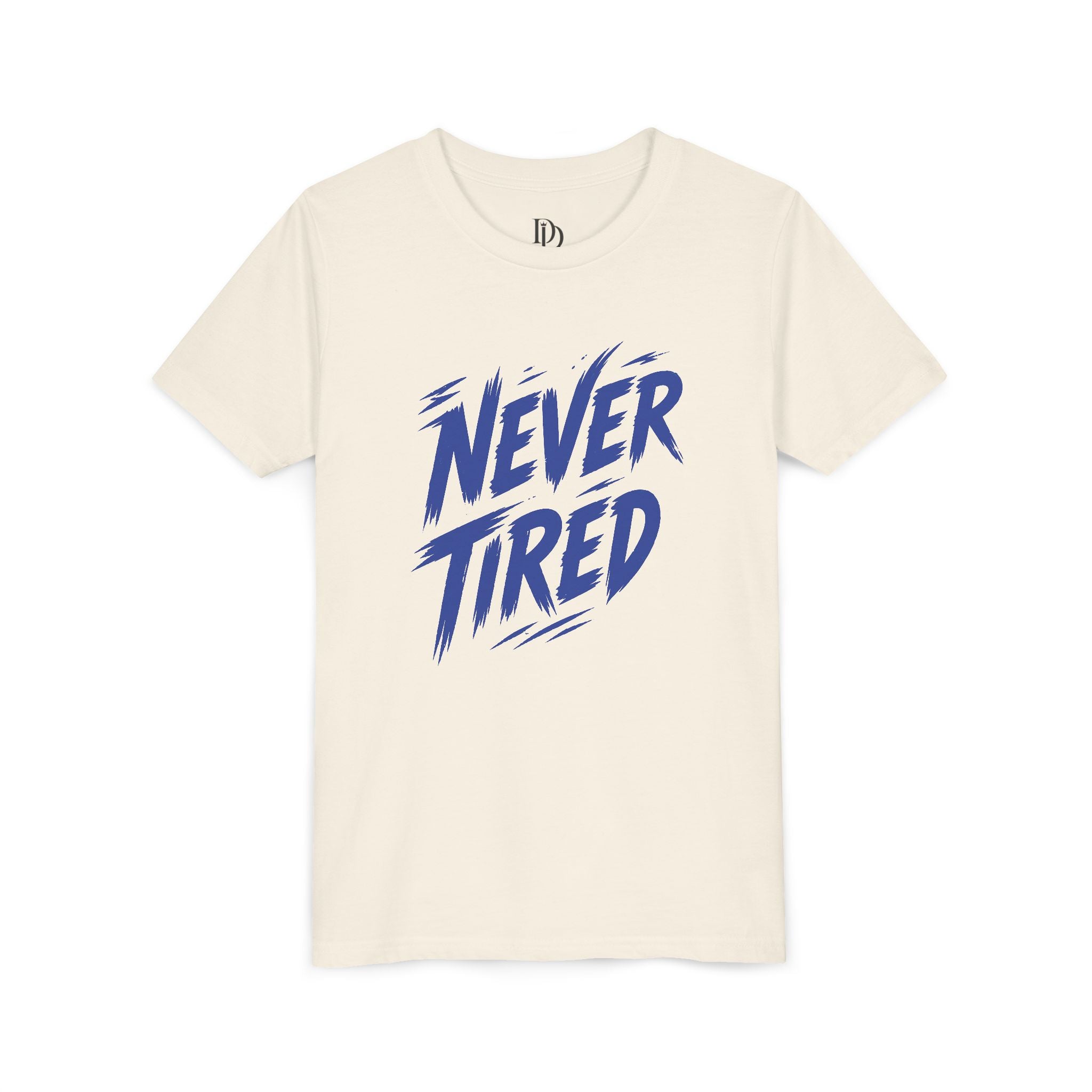 Never Tired Youth Tee - Blue Print