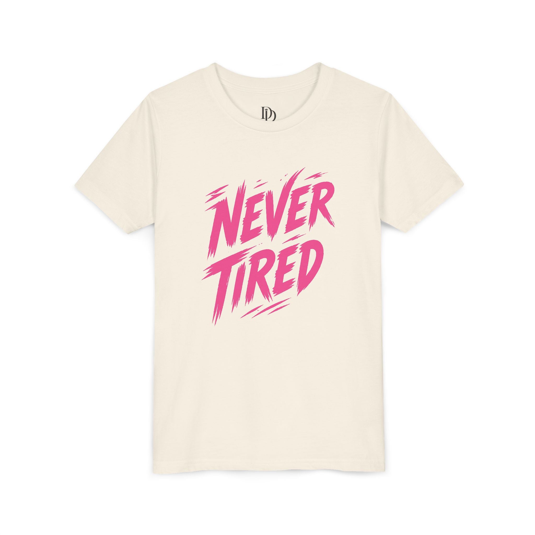 Never Tired Youth Tee - Pink Print