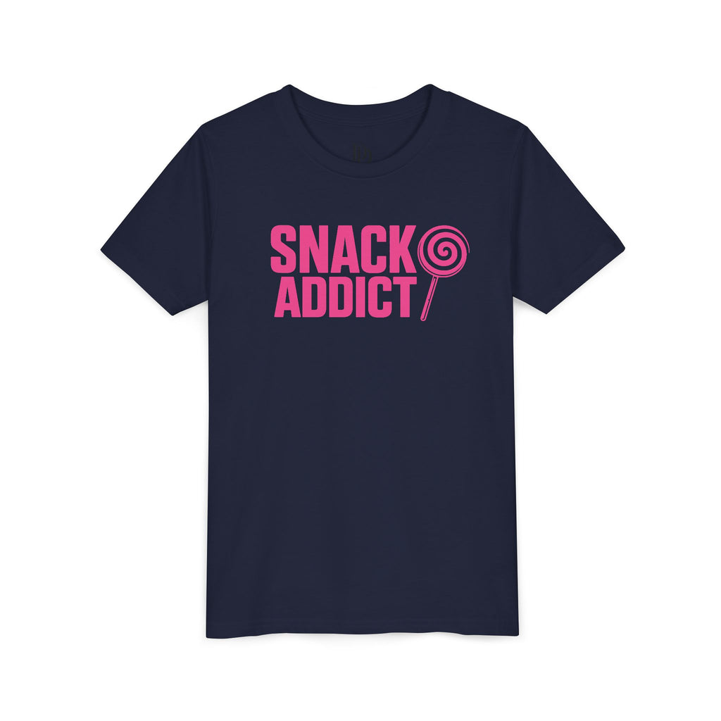 Snack Addict Youth Tee - Pink Print