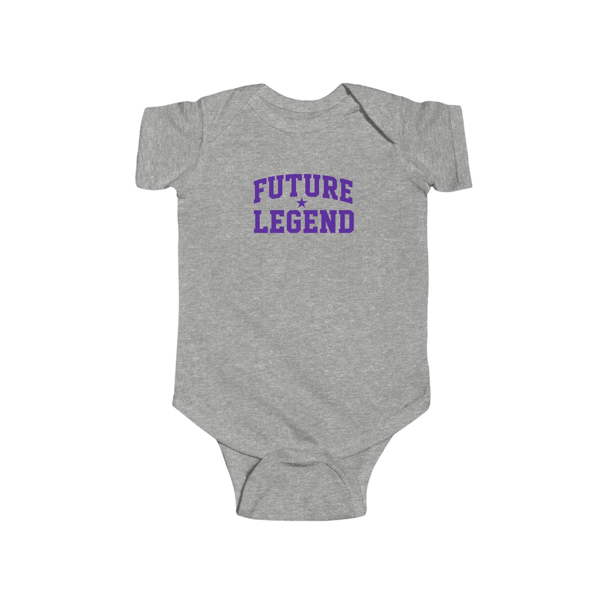 Future Legend Baby Onesie — Purple Print