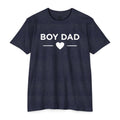Boy Dad Adult Tee - White Print
