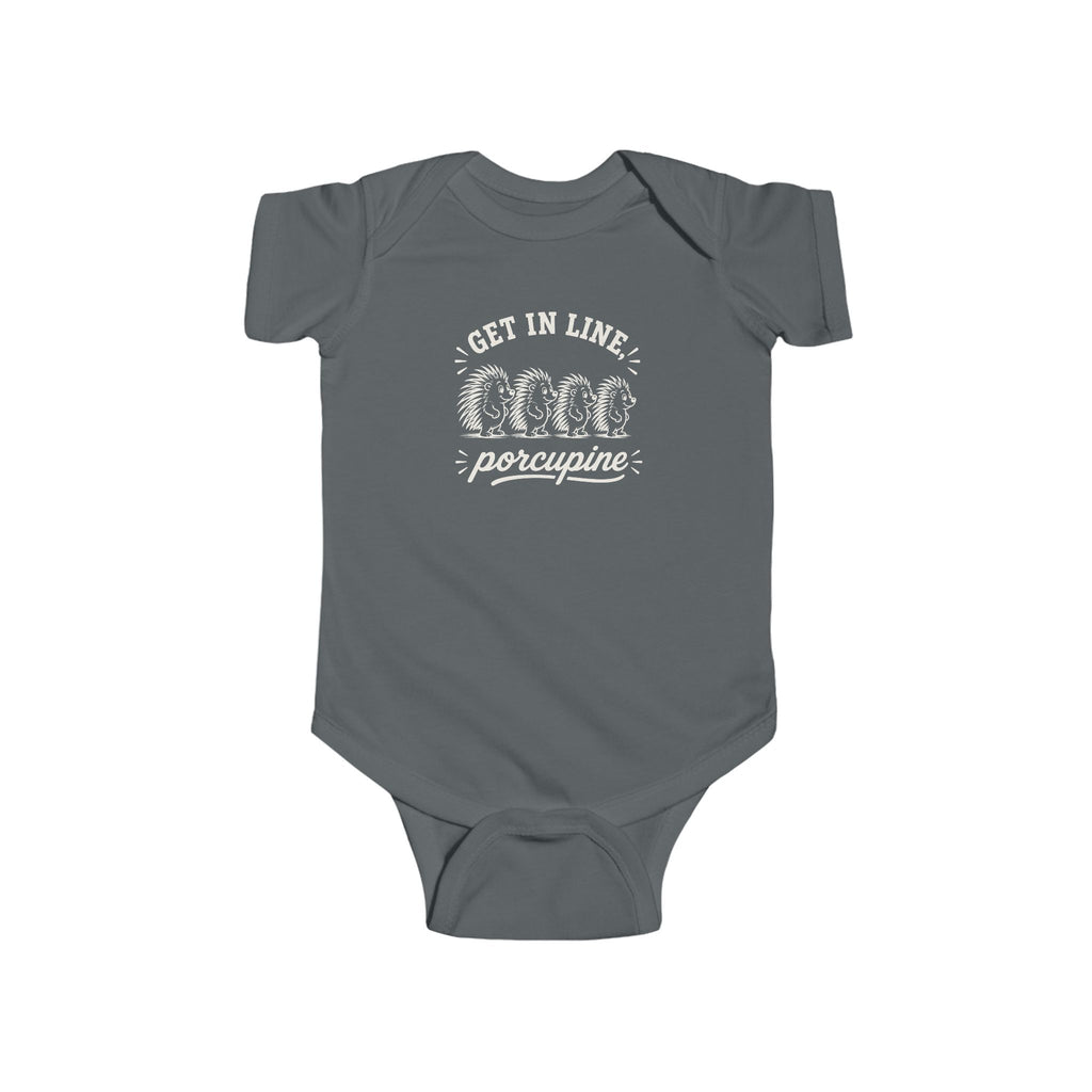 Parting Pals Baby Onesie - Get In Line, Porcupine