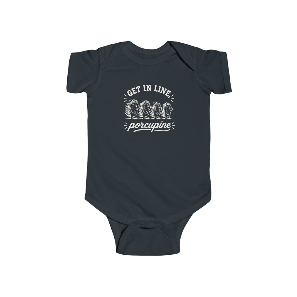 Parting Pals Baby Onesie - Get In Line, Porcupine