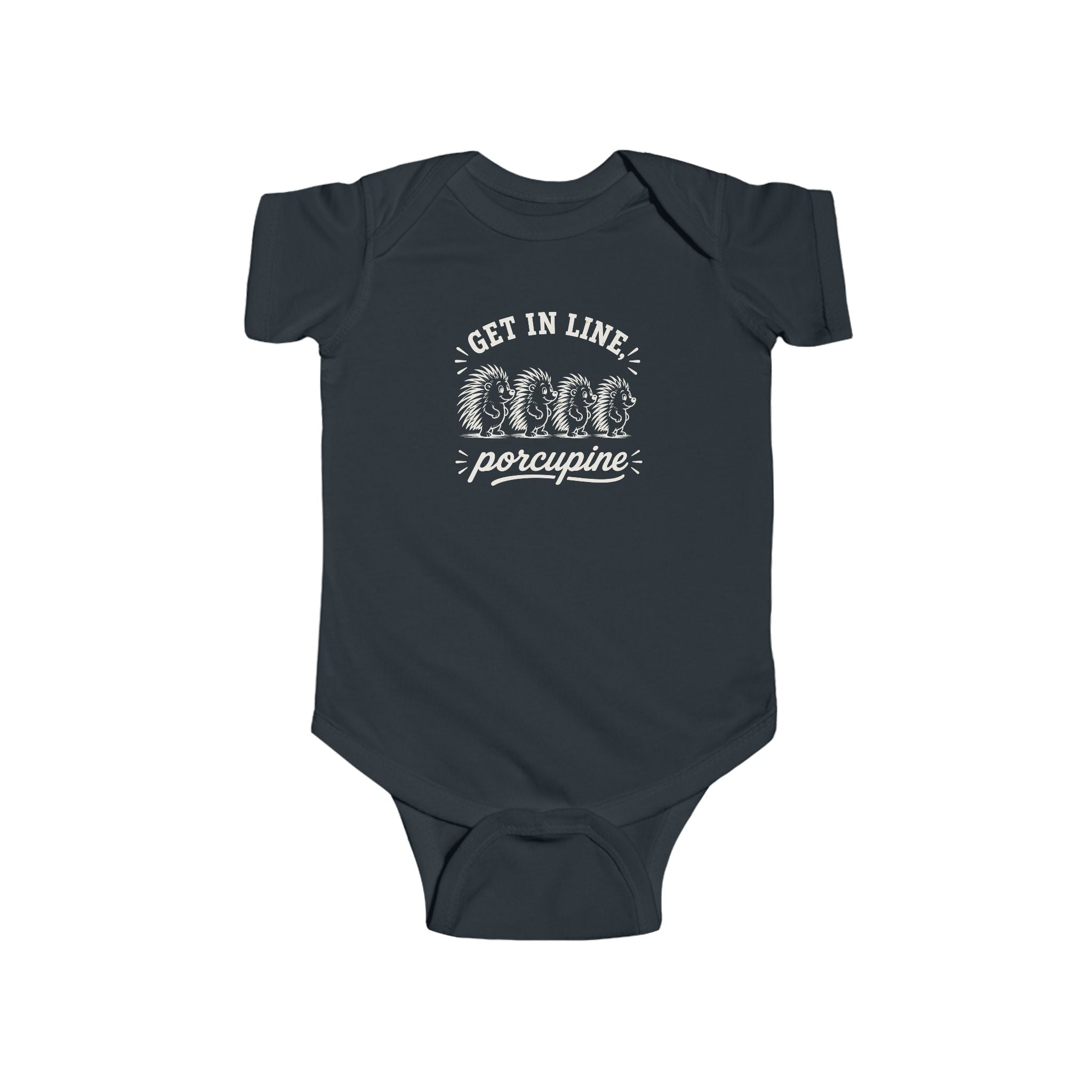 Parting Pals Baby Onesie - Get In Line, Porcupine