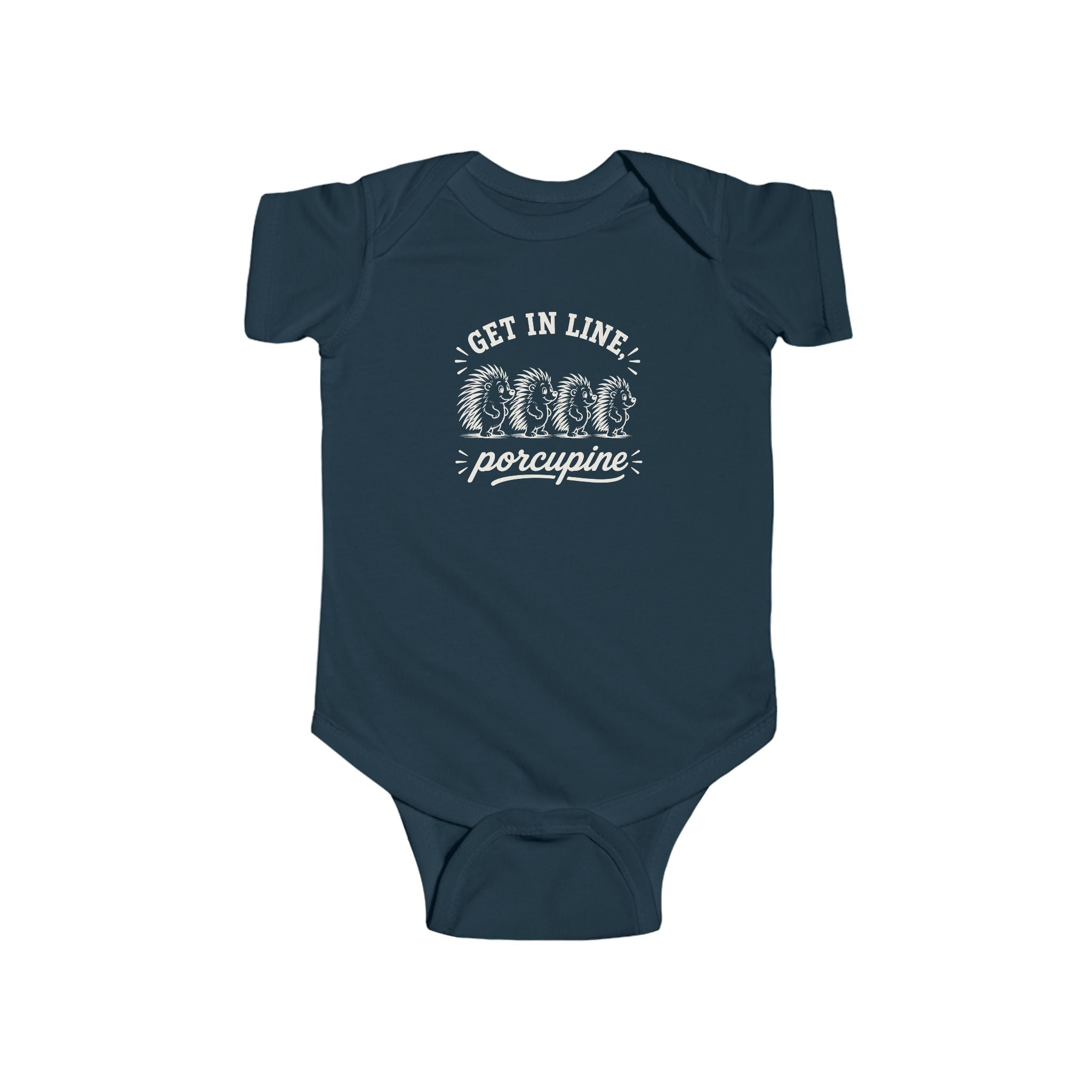 Parting Pals Baby Onesie - Get In Line, Porcupine
