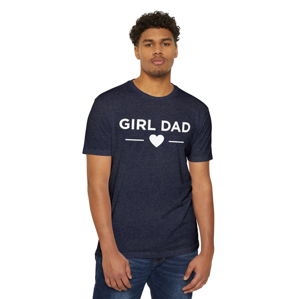 Girl Dad Adult Tee - White Print