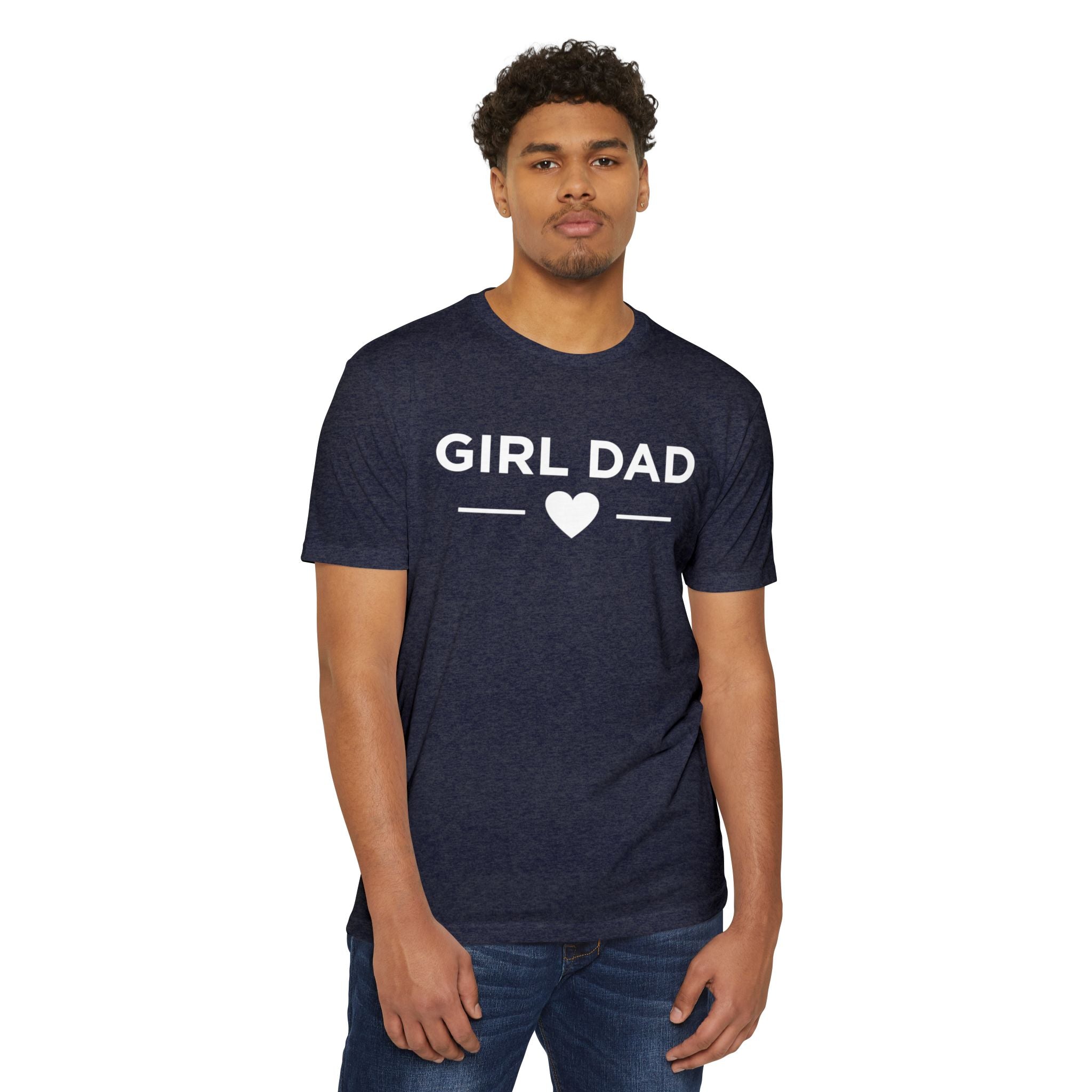 Girl Dad Adult Tee - White Print