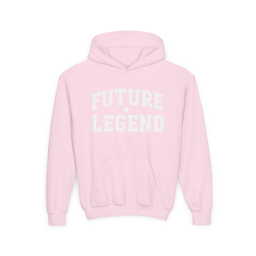 Youth Hoodie - "Future Legend" - White Print
