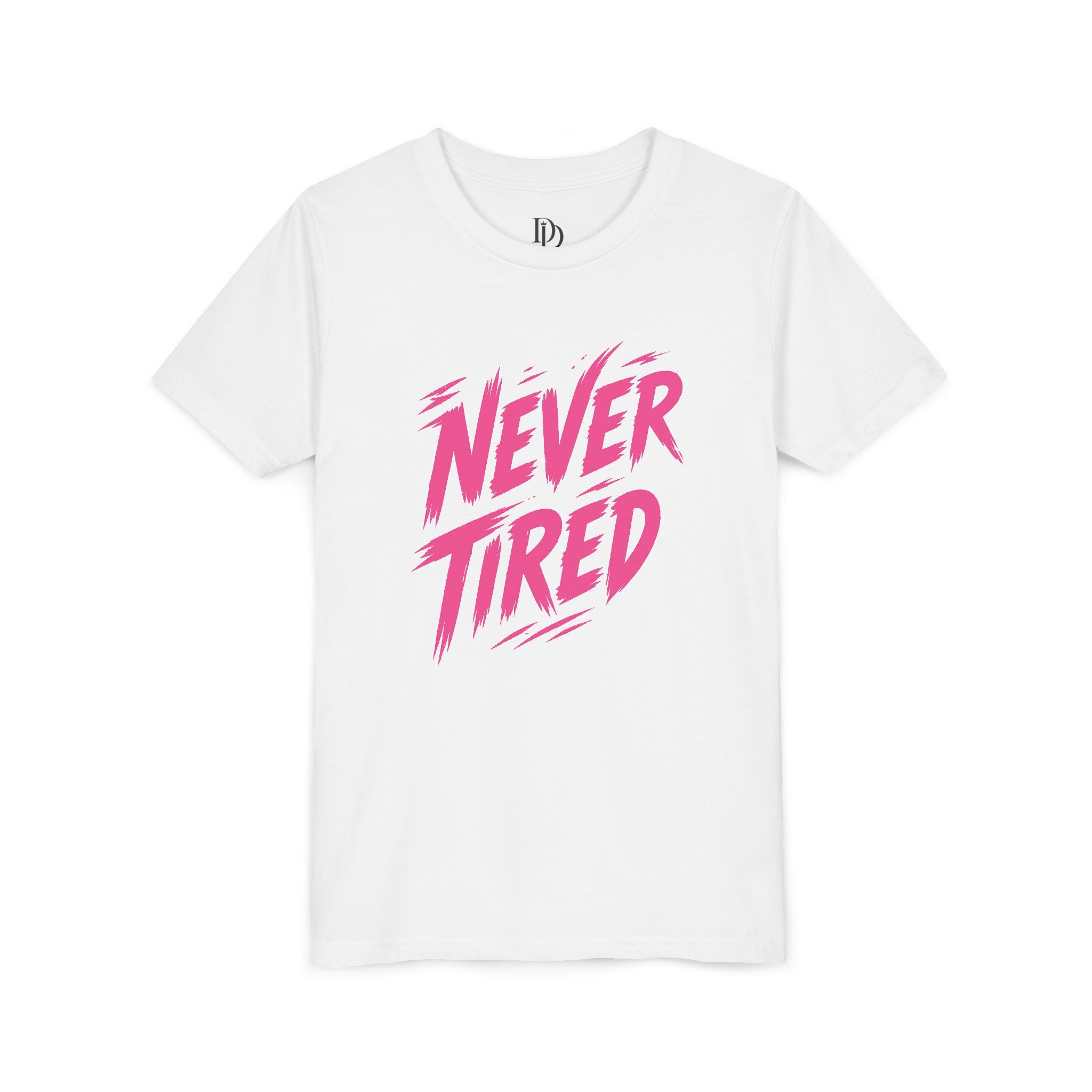 Never Tired Youth Tee - Pink Print