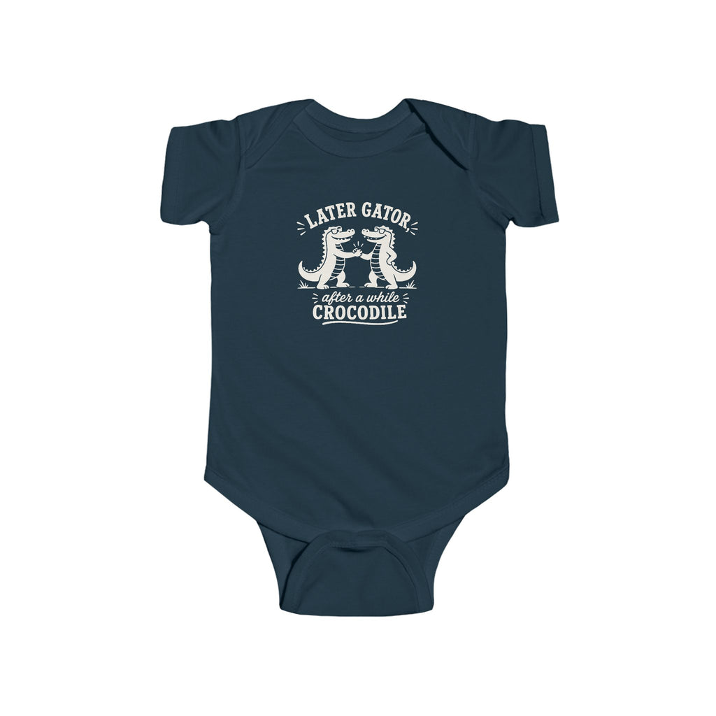 Parting Pals Baby Onesie - Later Gator, After Awhile Crocodile