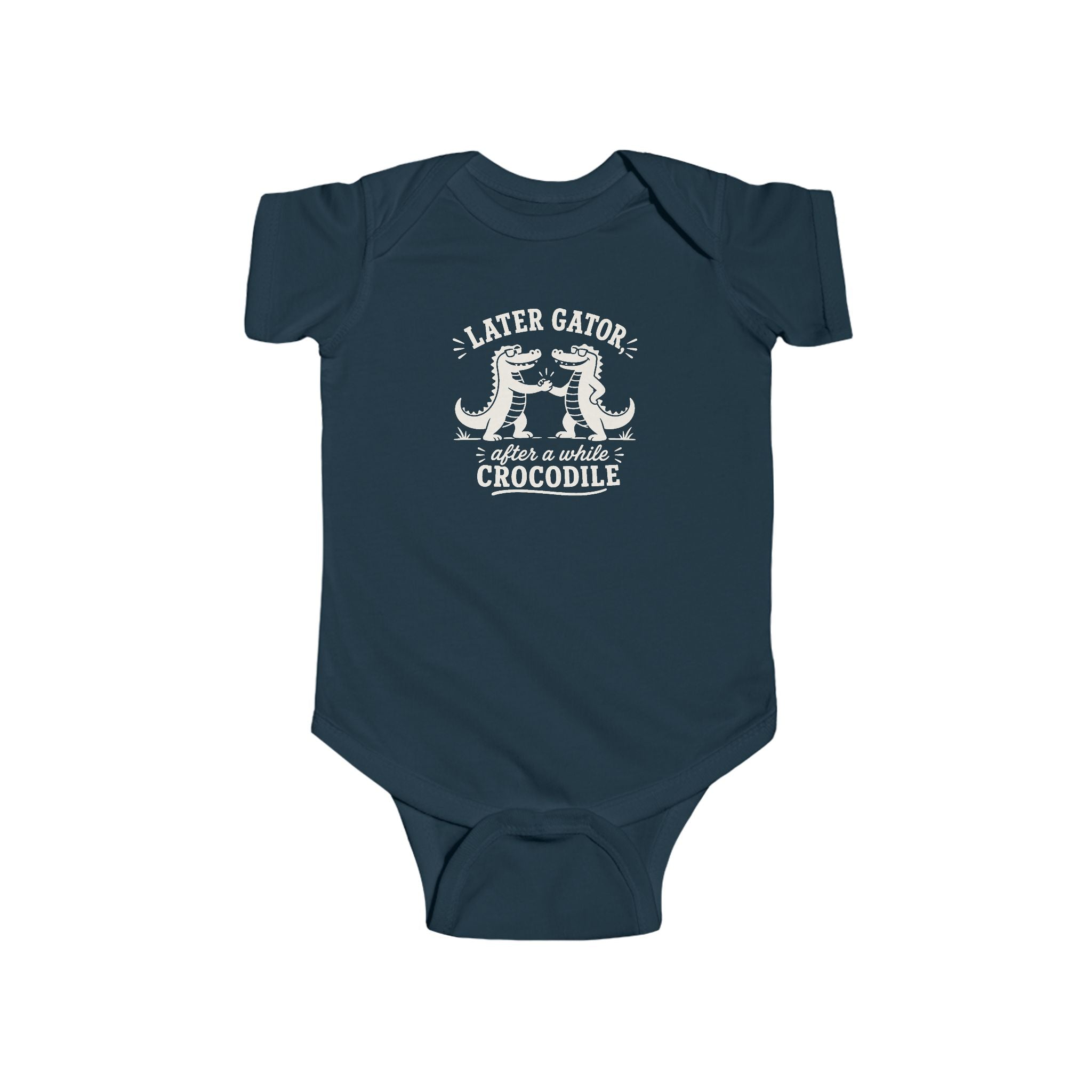 Parting Pals Baby Onesie - Later Gator, After Awhile Crocodile