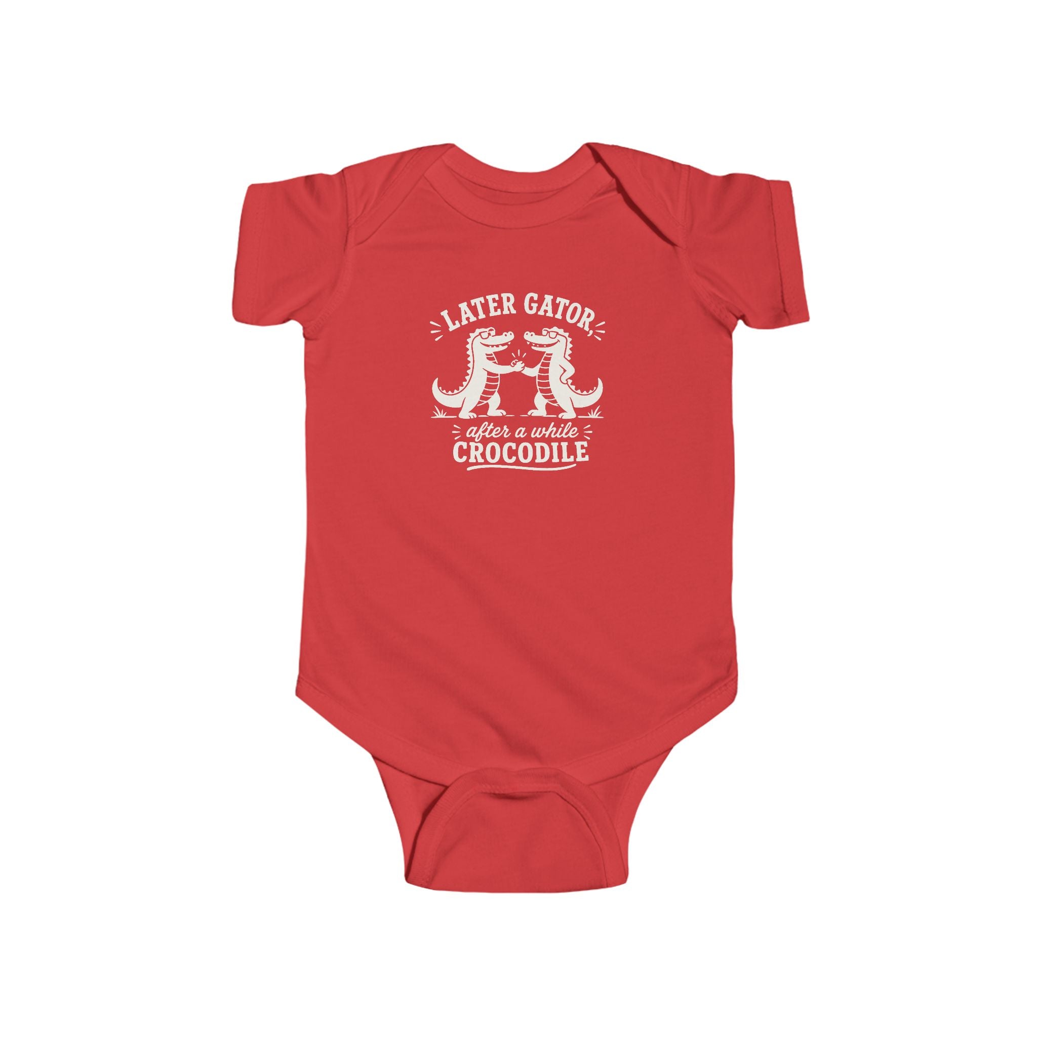 Parting Pals Baby Onesie - Later Gator, After Awhile Crocodile