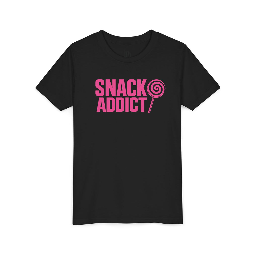 Snack Addict Youth Tee - Pink Print
