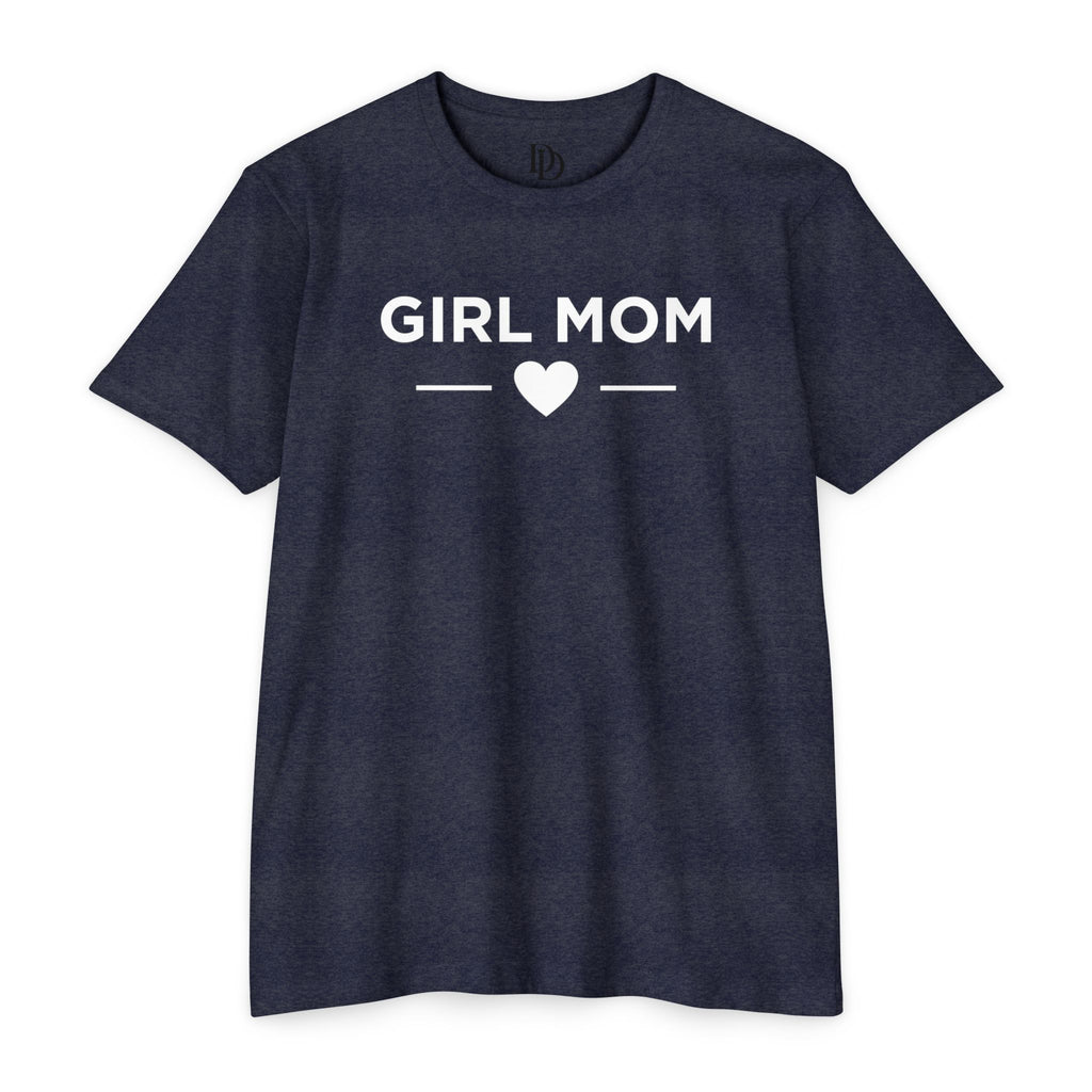 Girl Mom Adult Tee - White Print