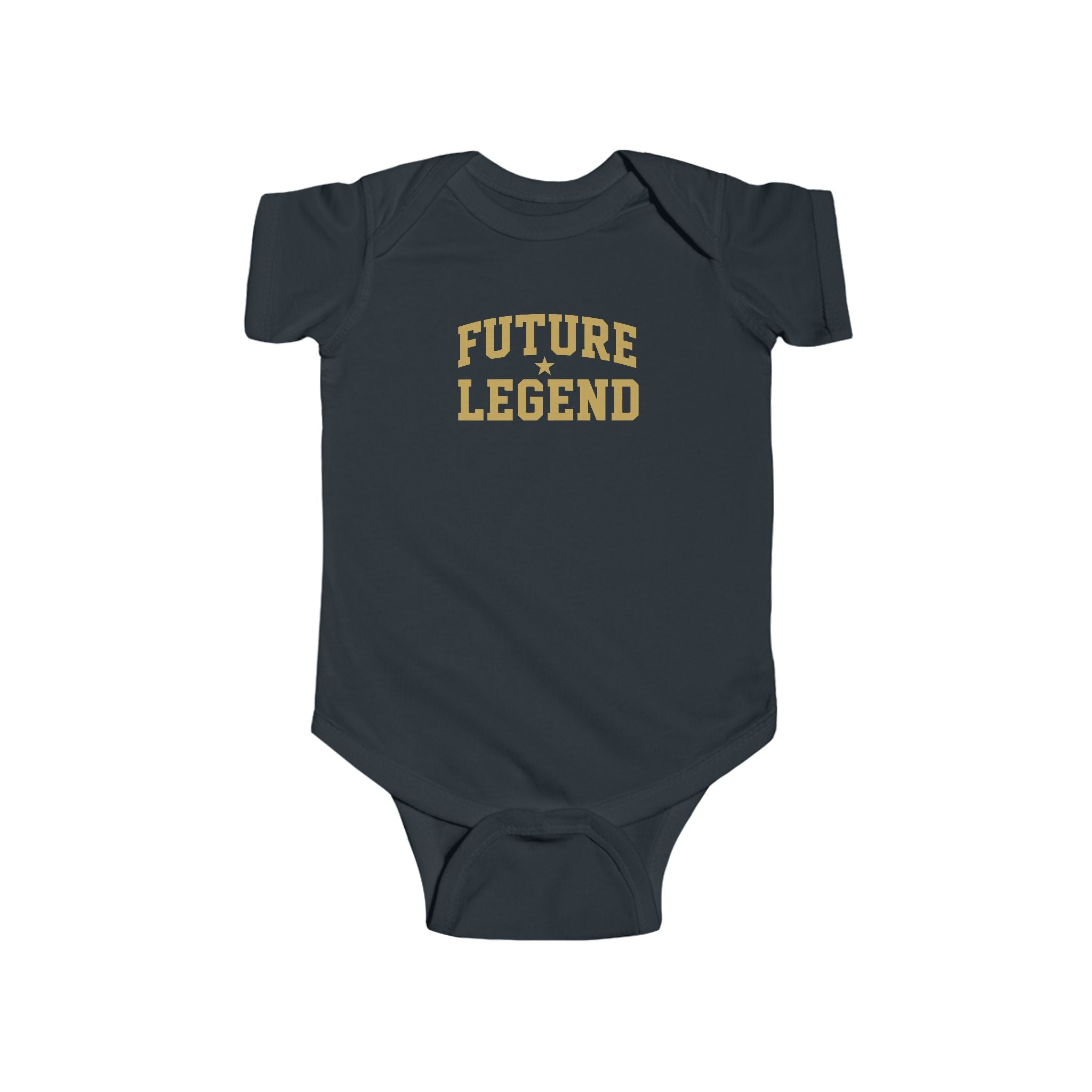 Future Legend Baby Onesie — Gold Print