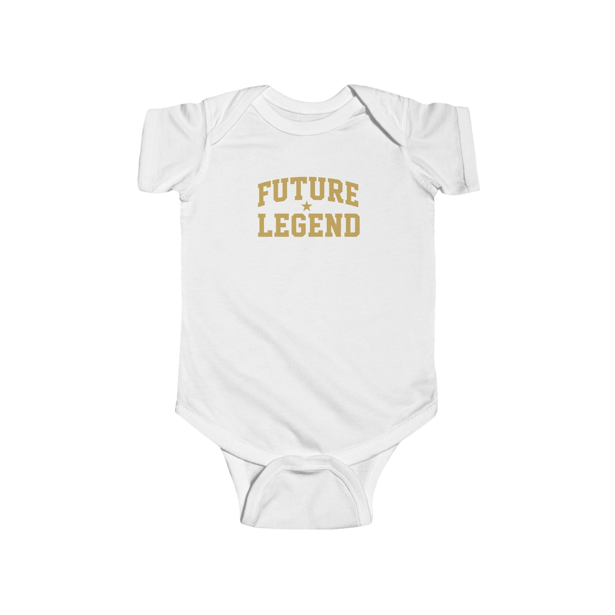 Future Legend Baby Onesie — Gold Print