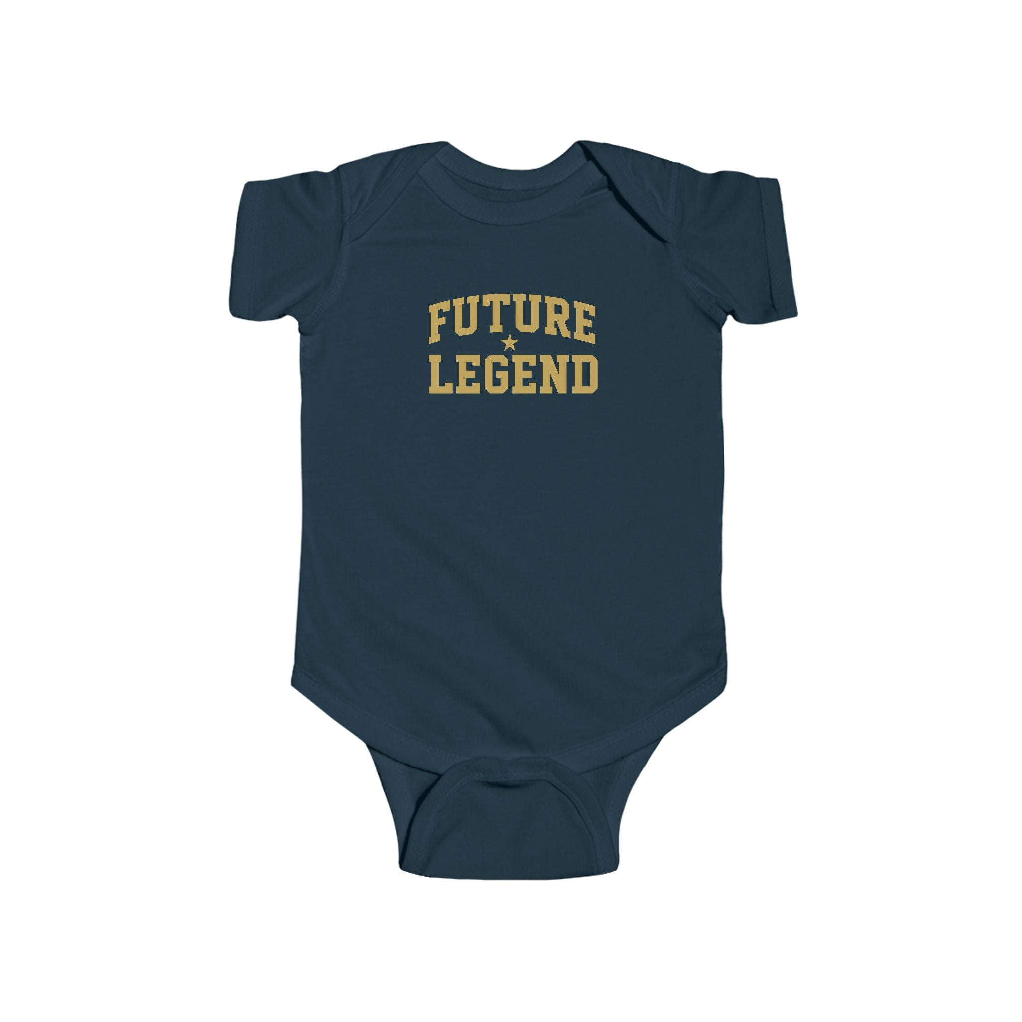 Future Legend Baby Onesie — Gold Print