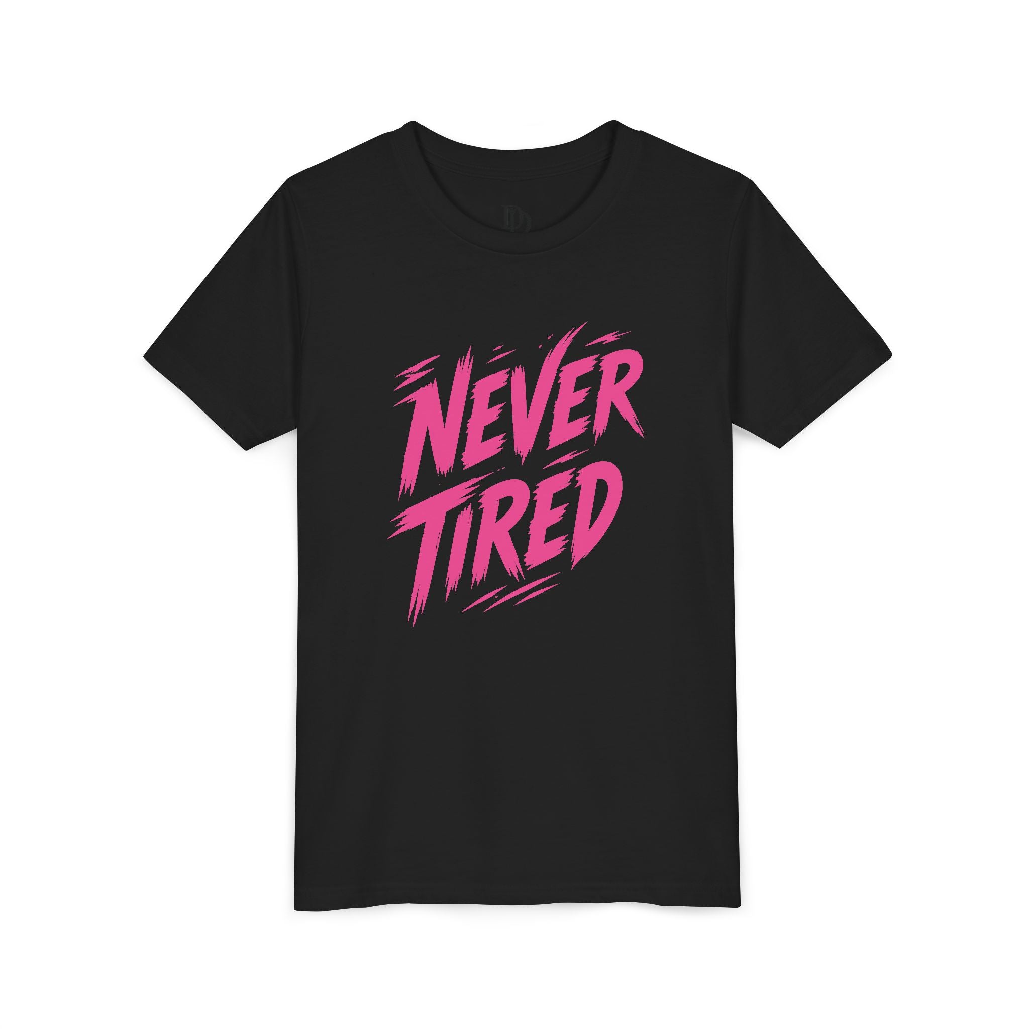 Never Tired Youth Tee - Pink Print