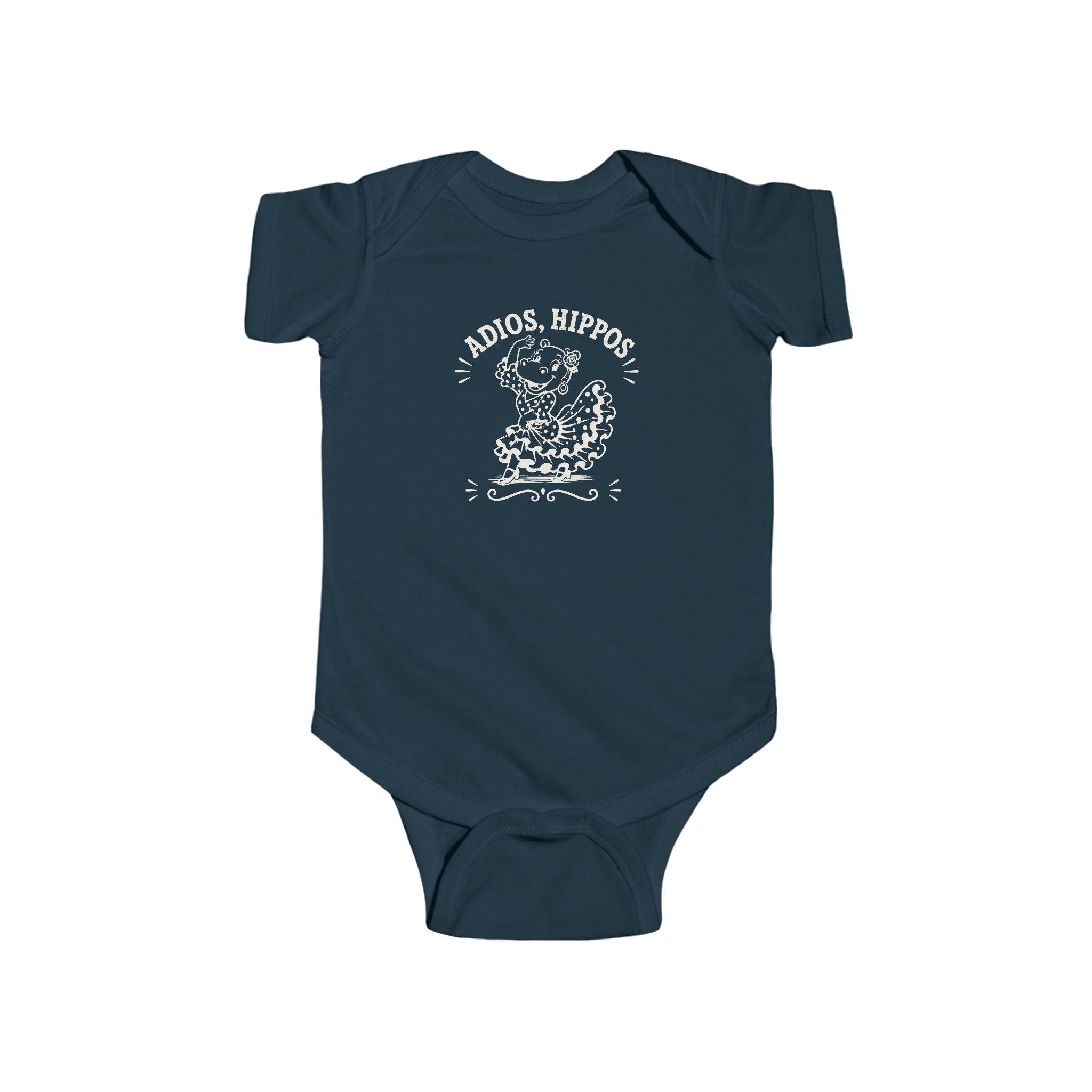 Parting Pals Baby Onesie - Adios, Hippos