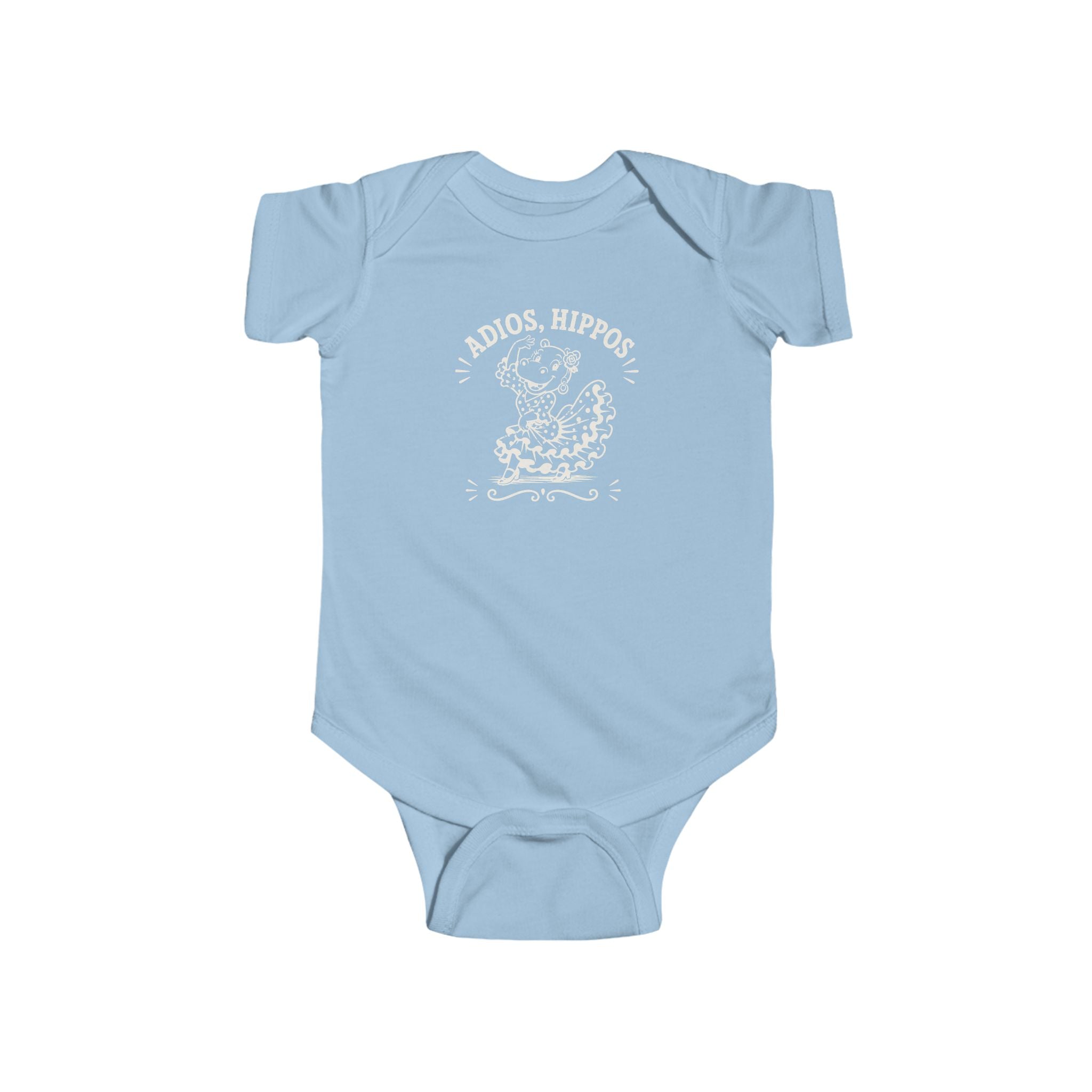 Parting Pals Baby Onesie - Adios, Hippos