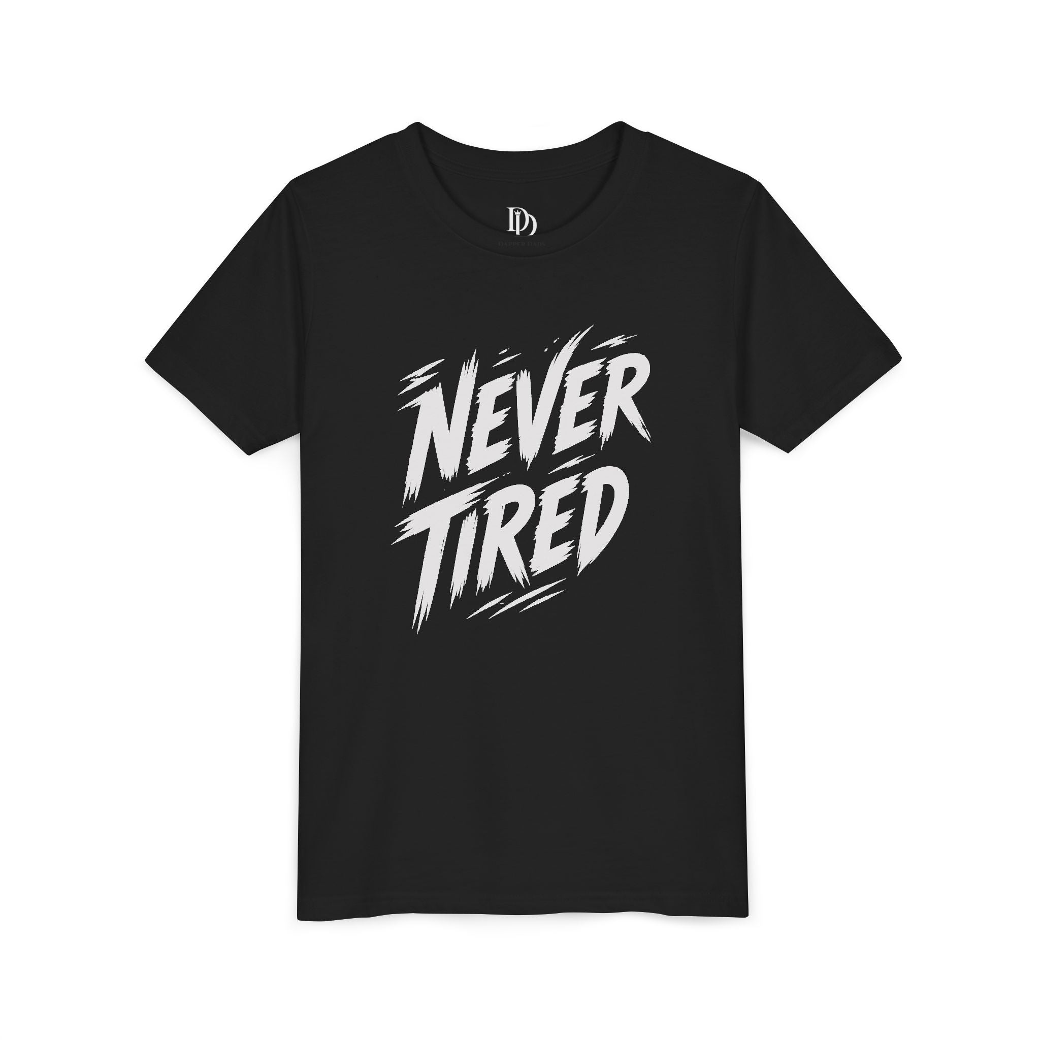 Never Tired Youth Tee - White Print