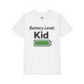 Battery Level: Kid Youth Tee - Black Print