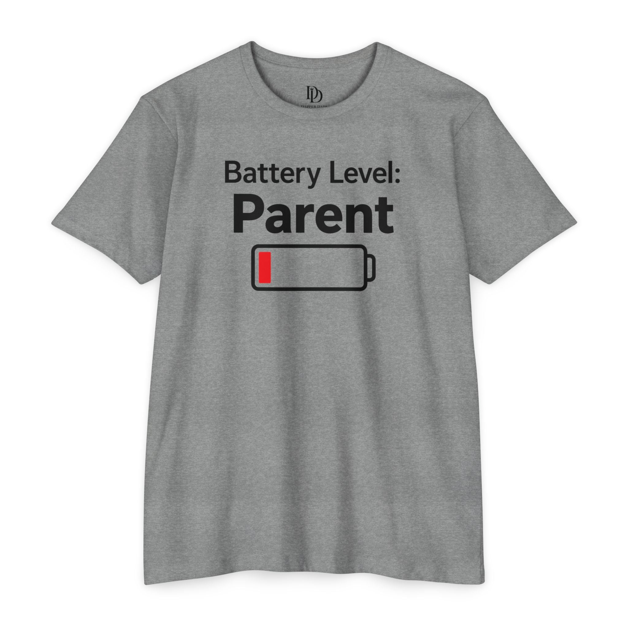 Battery Level: Parent Adult Tee - Black Print