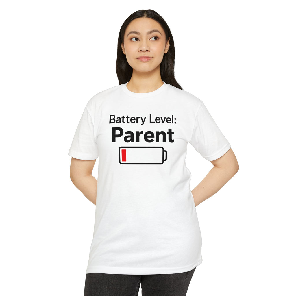 Battery Level: Parent Adult Tee - Black Print