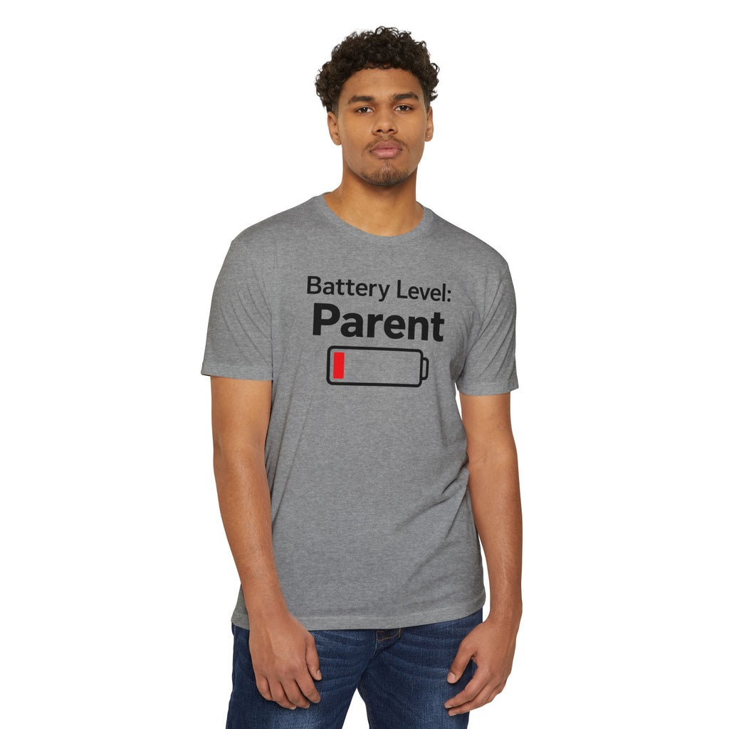 Battery Level: Parent Adult Tee - Black Print