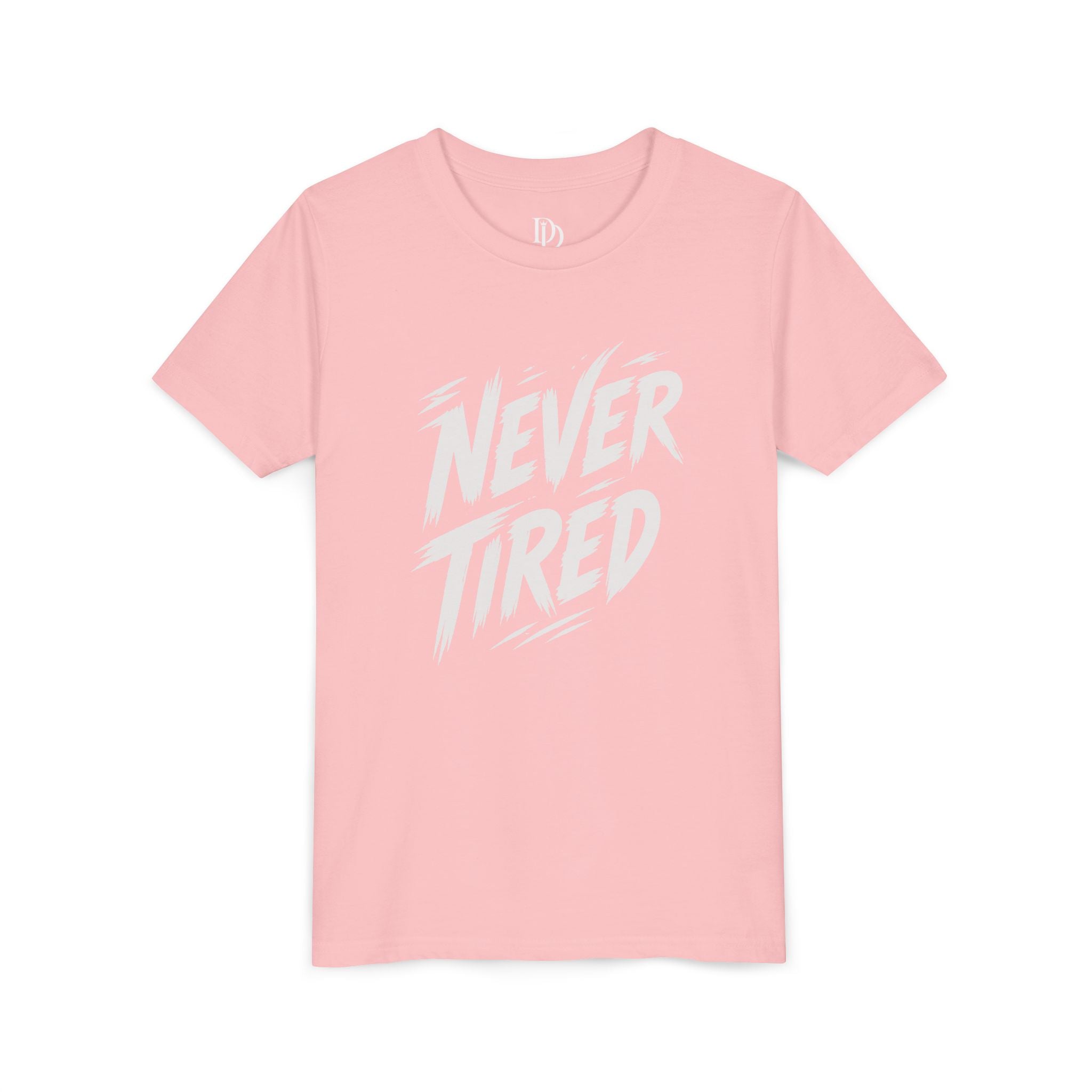 Never Tired Youth Tee - White Print