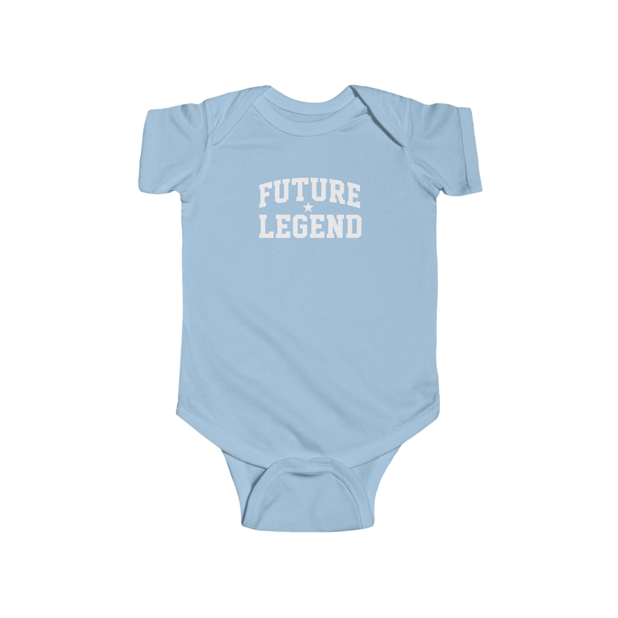 Future Legend Baby Onesie — White Print